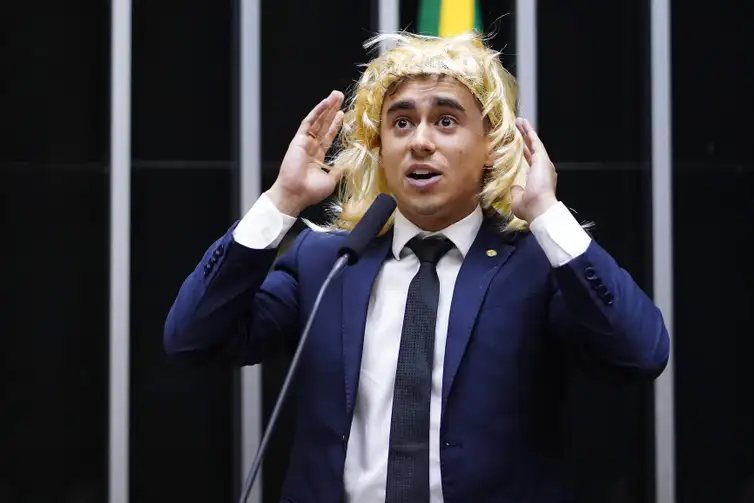 Brasília (DF) - O deputados, Nikolas Ferreira (PL - MG), discursa na tribuna da Camara dos Deputados durante sessāo deliberativa
 Foto: Pablo Valadares/Câmara dos Deputados