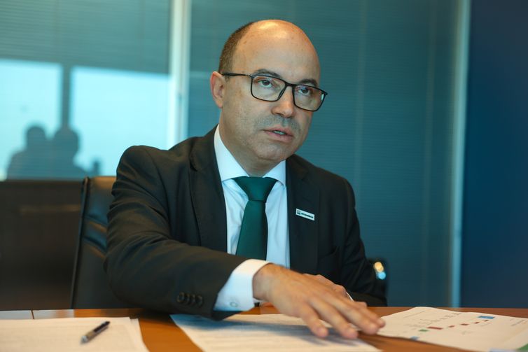 Tomaz Silva/Agência Brasil Rio de Janeiro (RJ), 27/02/2025 - O diretor financeiro da Petrobras, Fernando Melgarejo, durante entrevista à Agência Brasil, no edifício Senado da empresa, no centro do Rio de Janeiro. Foto: Tomaz Silva/Agência Brasil