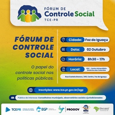 banner forum controle social