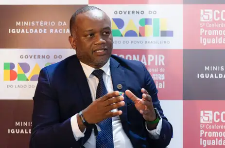 Thaylyson Santos/MIR Brasília (DF), 16/09/2025 – entrevistado: secretário de Gestão do Sistema Nacional de Promoção da Igualdade Racial do MIR, Clédisson Júnior,.
Foto: Thaylyson Santos/MIR