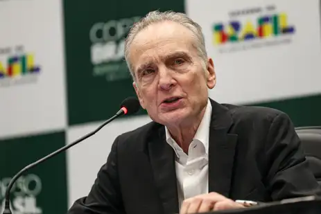 Marcelo Camargo/Agência Brasil Brasília (DF), 14/10/2025 - O economista e professor da universidade de Columbia, José Alexandre Scheinkman, durante entrevista na Pré-Cop30. Foto: Marcelo Camargo/Agência Brasil