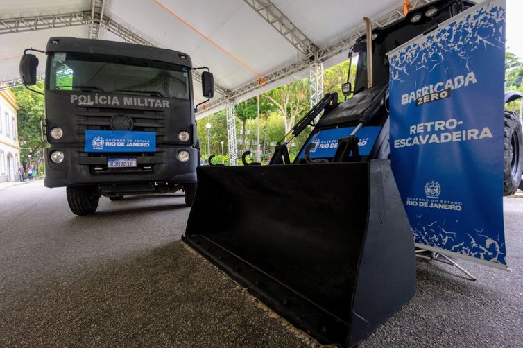 Rio de Janeiro- 17/11/2025 - Governador Cláudio Castro participa do lançamento da operação Barricada Zero, no palácio Guanabara - Fotos: Marcelo Regua 