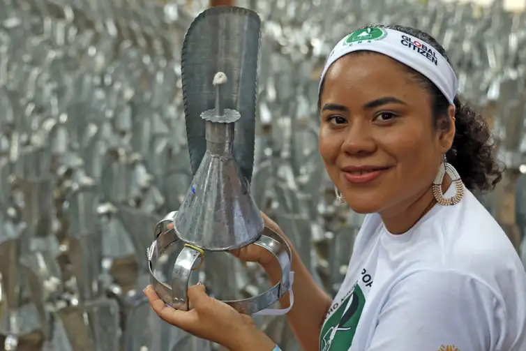 Bruno Peres/Agência Brasil Belém (PA), 13/11/2025 - Letícia deMoraes, vice-presidente do CNS, participa da marcha