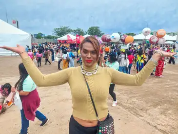 Brasília (DF), 25/11/2025 – Hellen Gabrielle participa da marcha da mulheres negra na esplanada dos ministérios.
Foto: Daniella Almeida/Agência Brasil