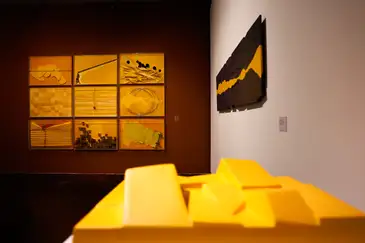 Tânia Rêgo/Agência Brasil Rio de Janeiro (RJ), 09/10/2025 - Exposição “Geometria Visceral”, com um panorama da mais recente produção do artista paulistano Gilberto Salvador, no Paço Imperial, centro da cidade. Foto: Tânia Rêgo/Agência Brasil