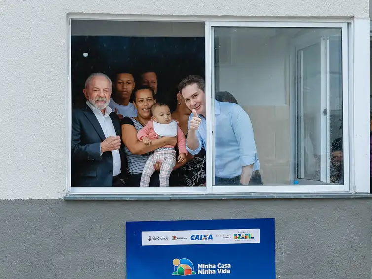 Ricardo Stuckert/PR Entidades (RS), 20/01/2026 - Presidente da República, Luiz Inácio Lula da Silva, durante cerimônia de entrega de 1.276 unidades habitacionais do Empreendimento Junção Rio Grande, no âmbito do Programa Minha Casa, Minha Vida. Foto: Ricardo Stuckert/PR