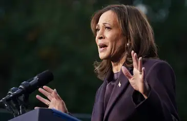 Kamala Harris discursa  na Howard University em Washington 
06/11/2024
REUTERS/Kevin Lamarque