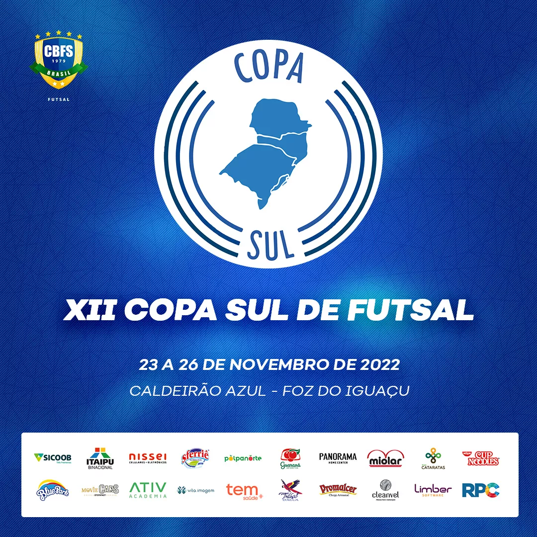 Copa Sul de Futsal começa nesta quartafeira em Foz do Iguaçu Portal